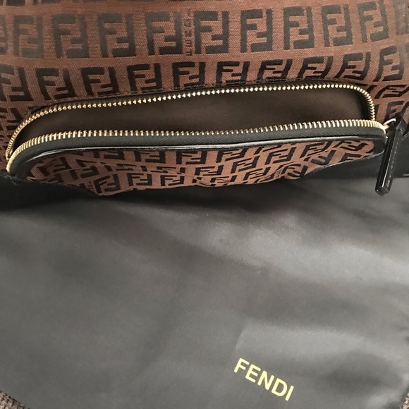 Fendi Zucca Leather Trim Authentic - Picture 5 of 6